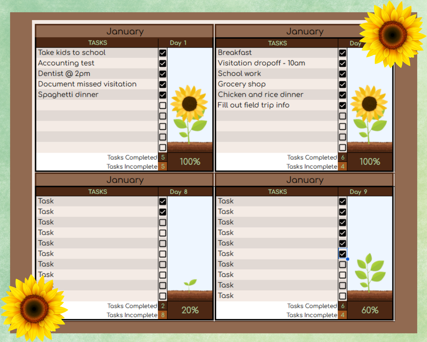Blossom As You Grow Task Tracker