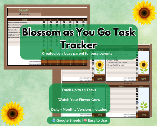 Blossom As You Grow Task Tracker
