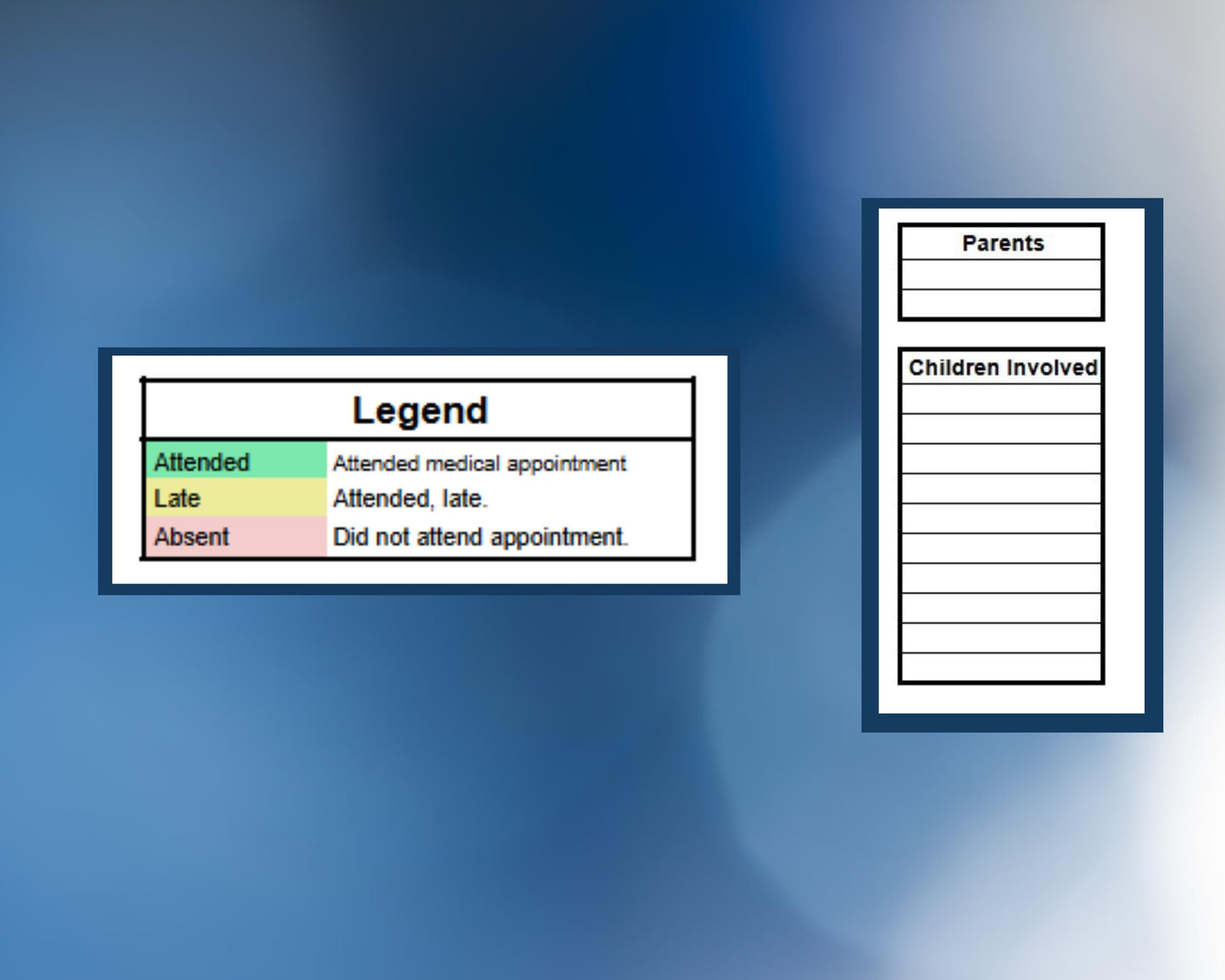 Custody Medical Appointment Tracker - Google Sheets