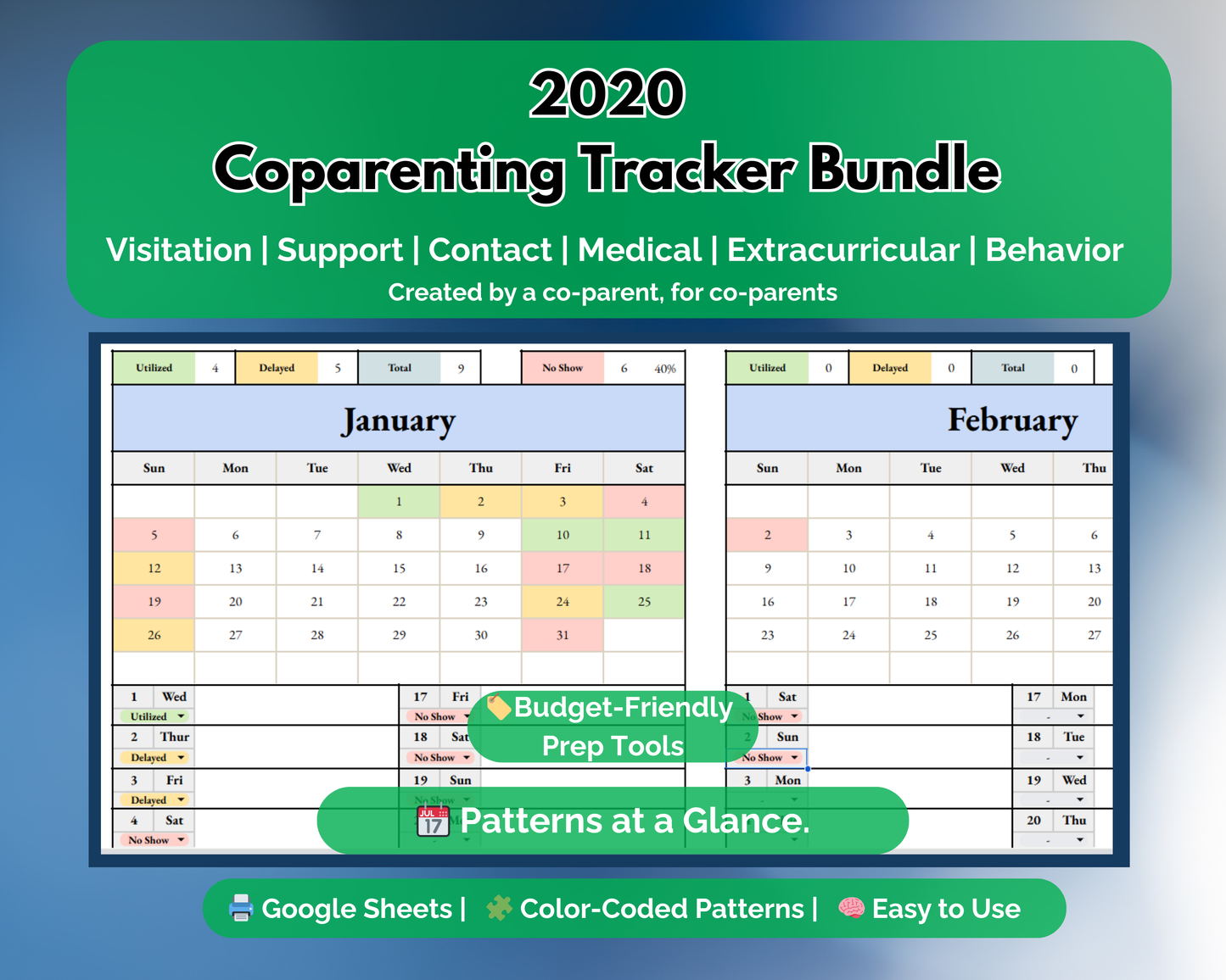 Co-Parenting Tracker Bundle