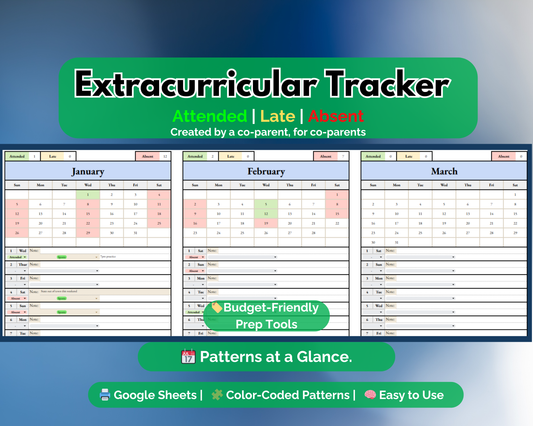 Extracurricular Attendance Tracker - Google Sheets