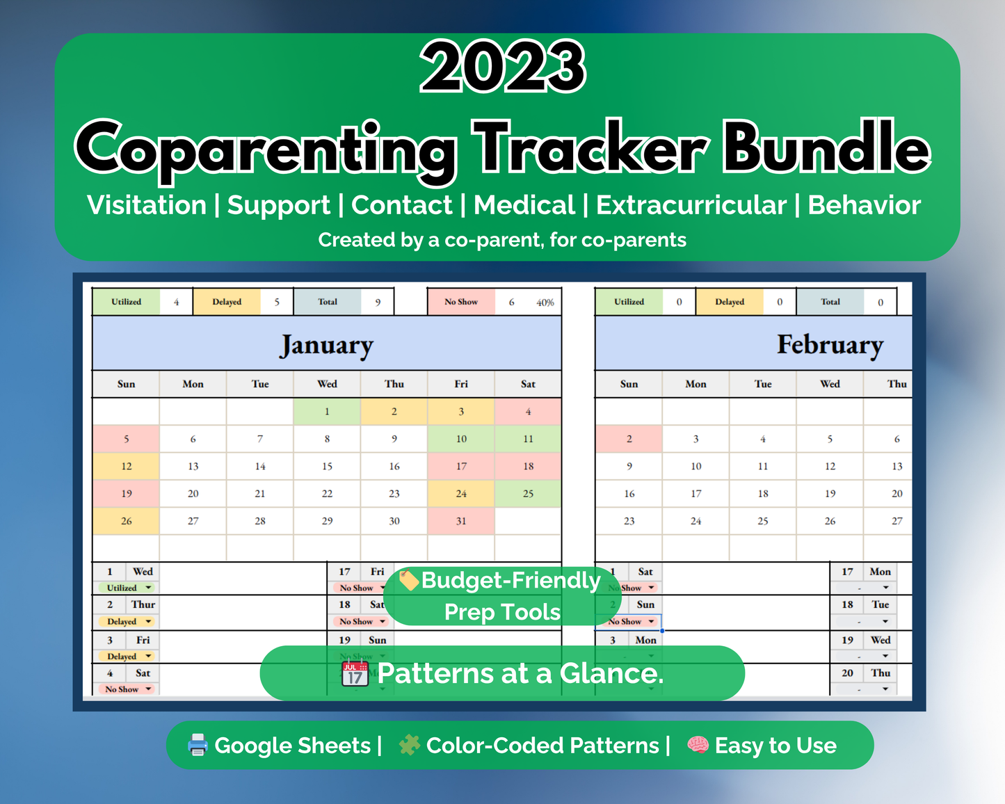 Co-Parenting Tracker Bundle
