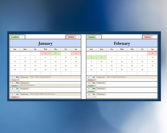 Court Order Compliance Tracker