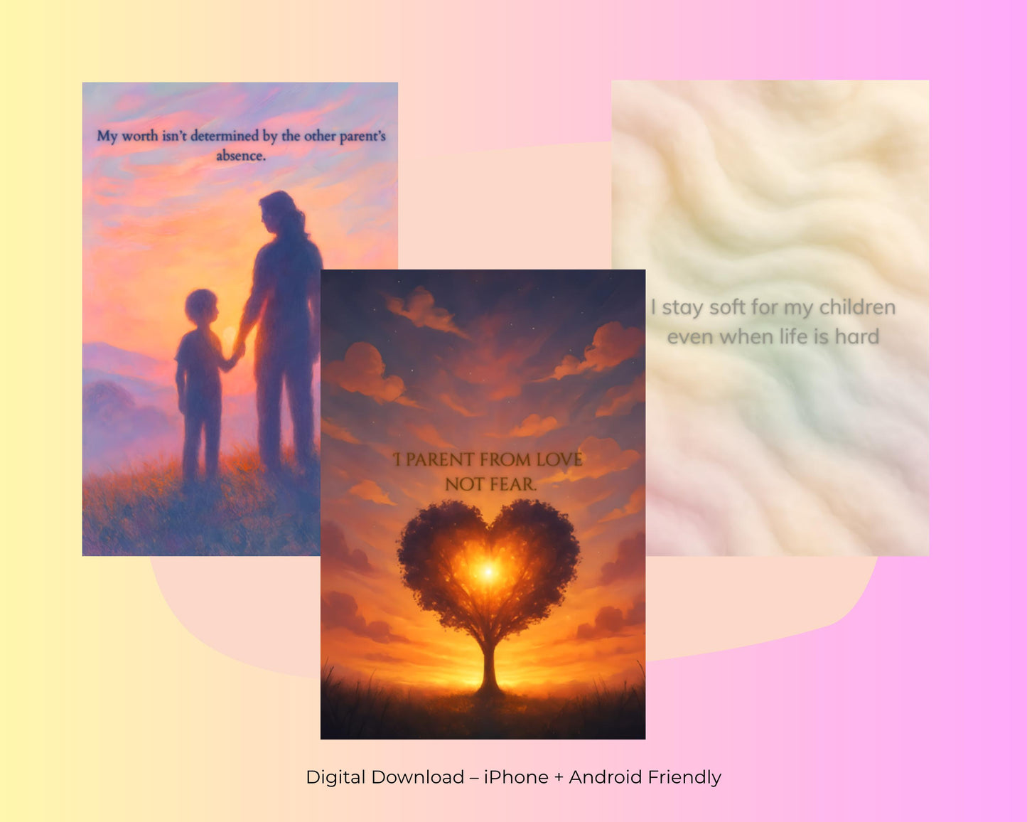 Co-Parenting Affirmation Phone Wallpapers