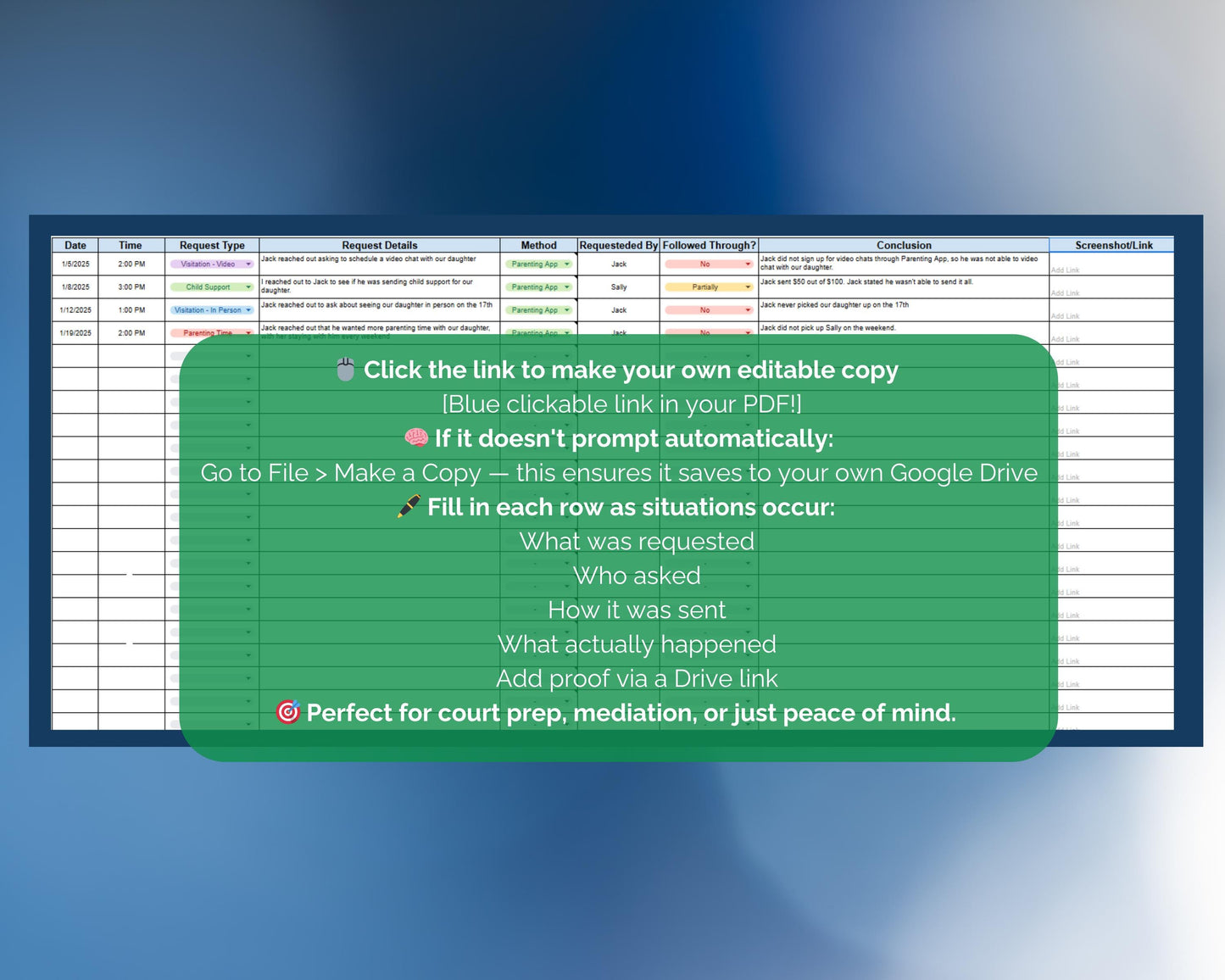 Inconsistency Tracker - Google Sheets