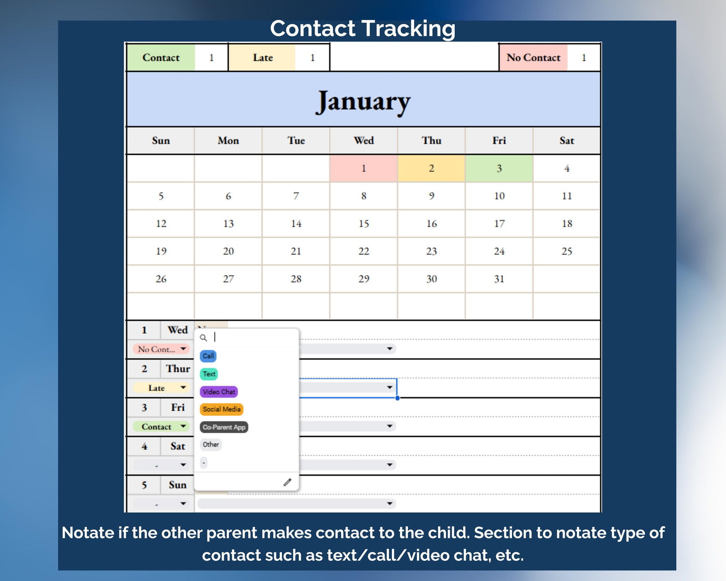 Co-Parenting Tracker Bundle