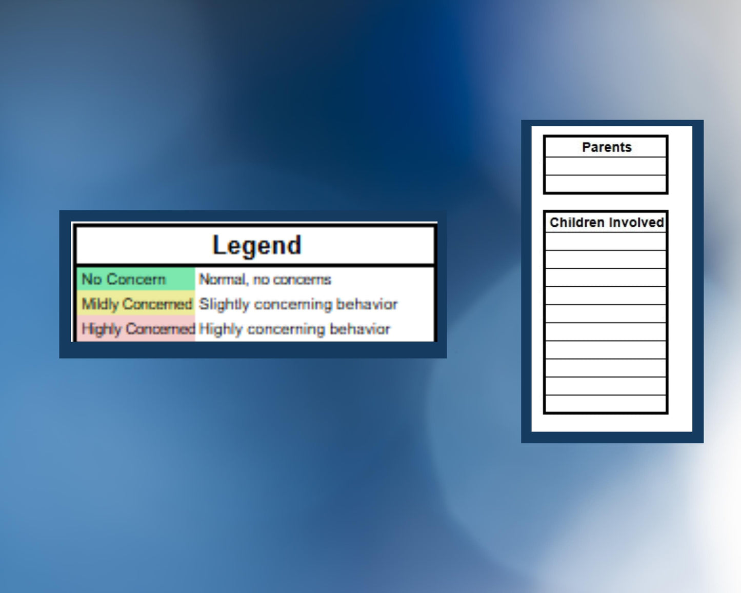 Child Behavior Tracker - Google Sheets