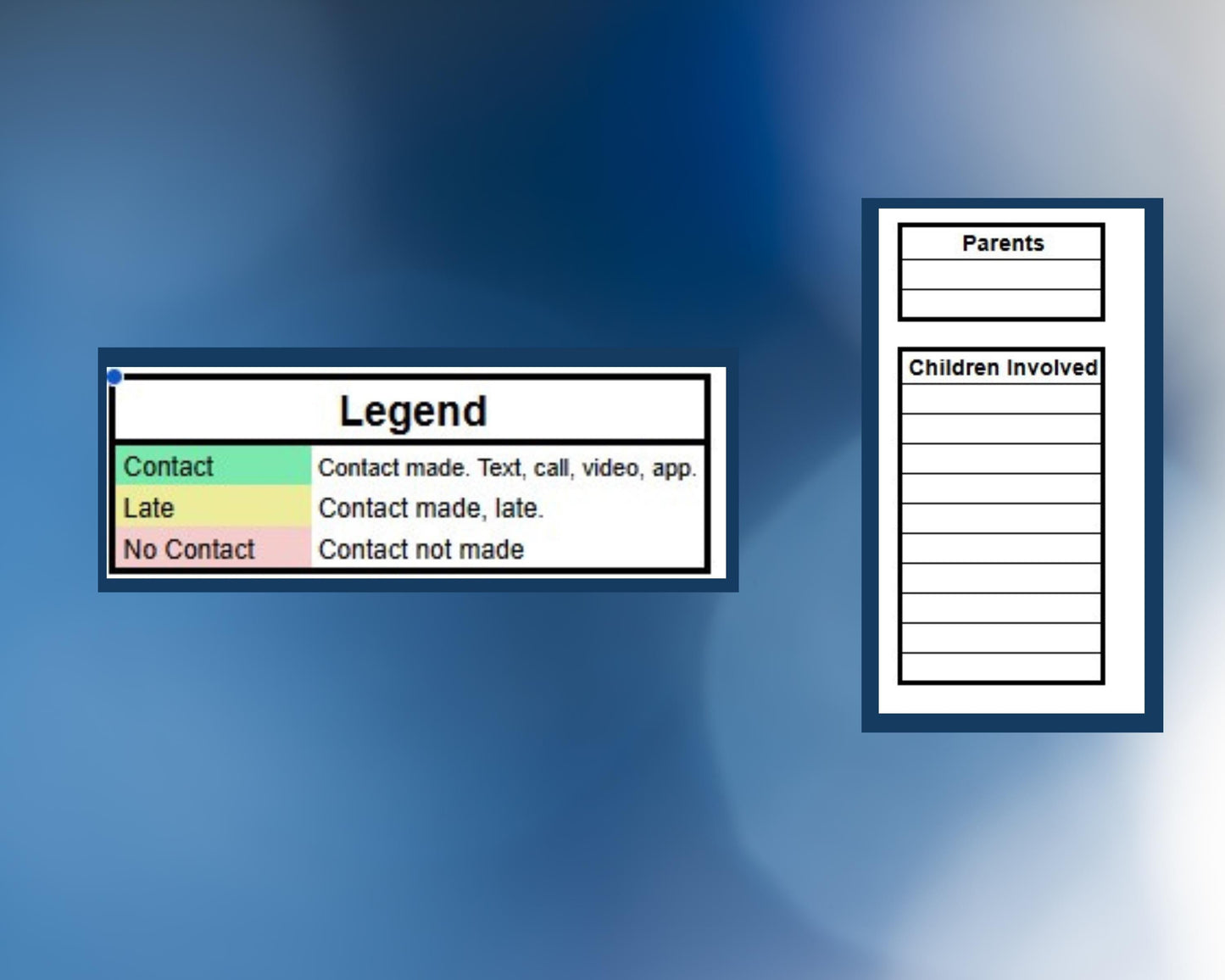Contact Tracker - Phone, Text, Video Chat - Google Sheets