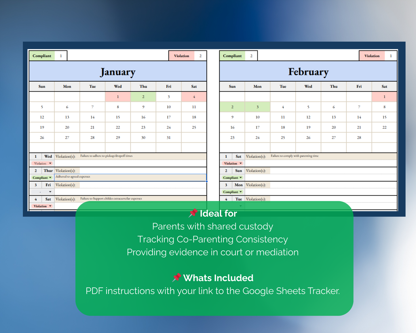 Court Order Compliance Tracker