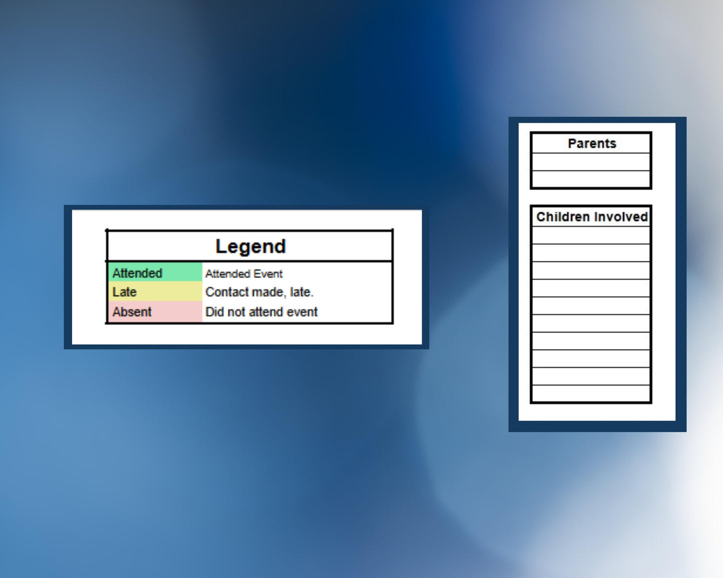 Extracurricular Attendance Tracker - Google Sheets