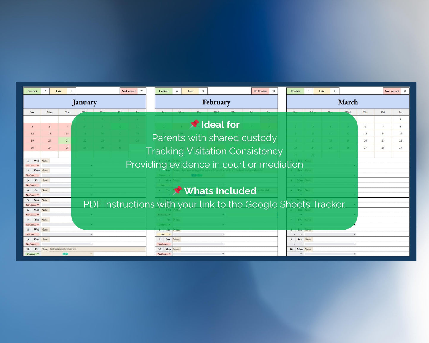 Contact Tracker - Phone, Text, Video Chat - Google Sheets