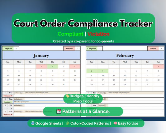 Court Order Compliance Tracker