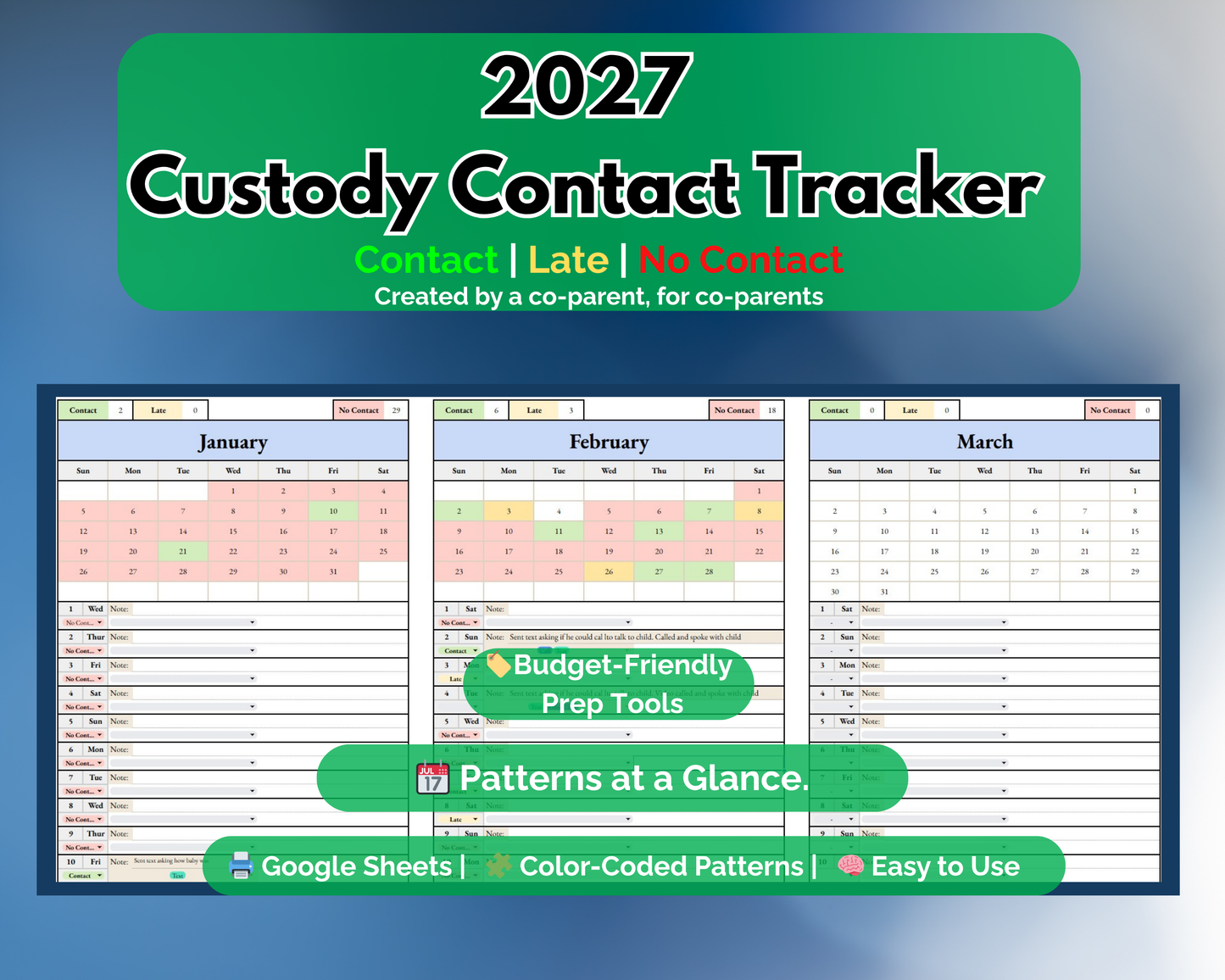 Contact Tracker - Phone, Text, Video Chat - Google Sheets