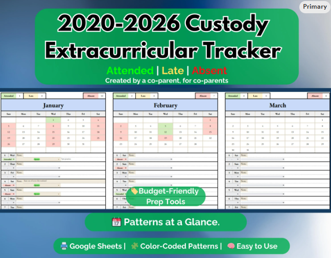 Extracurricular Attendance Tracker - Google Sheets