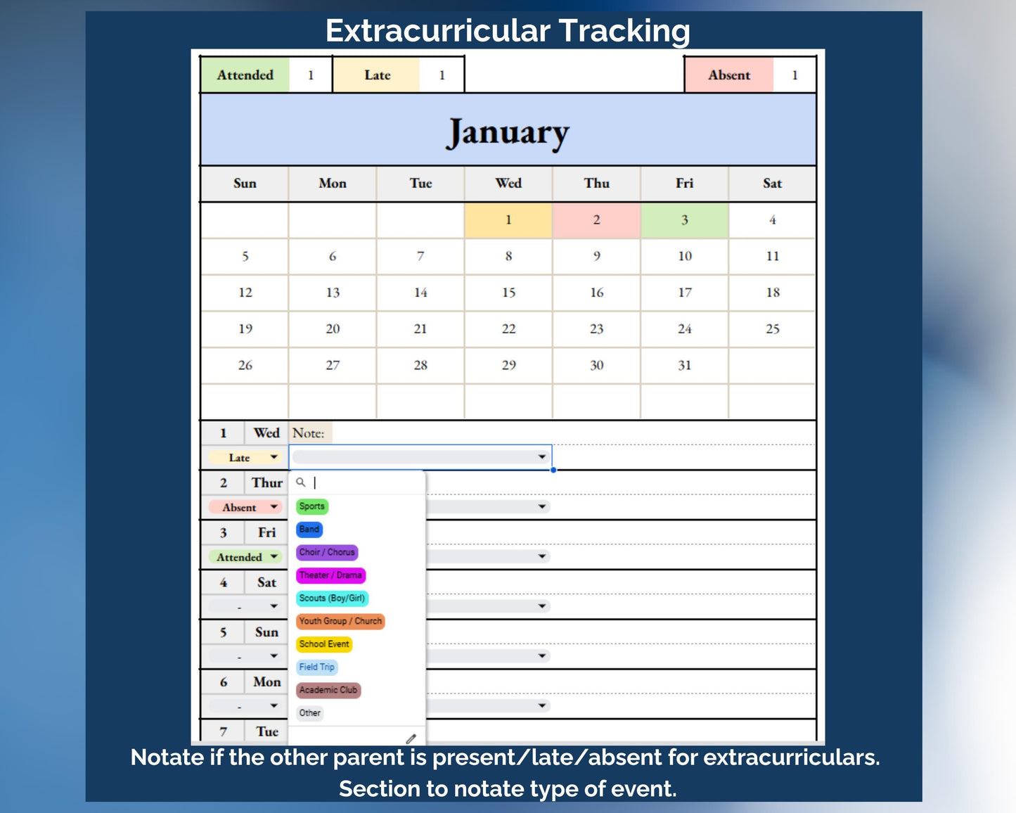Co-Parenting Tracker Bundle