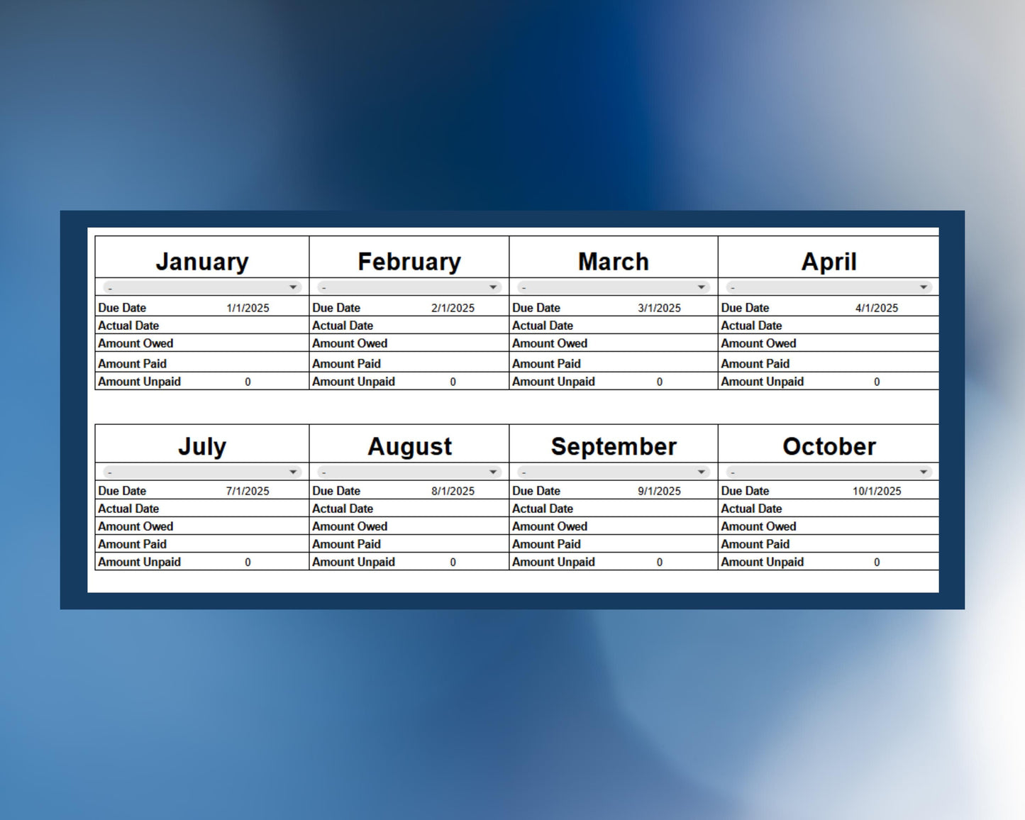 Child Support Payment Tracker - Editable Google Sheets Log